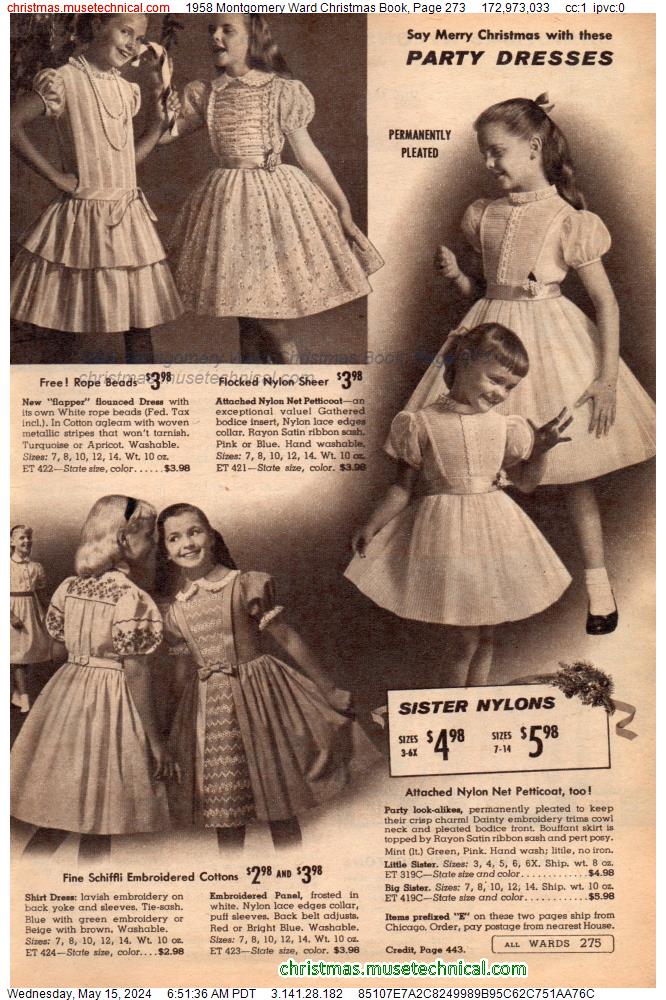 1958 Montgomery Ward Christmas Book, Page 273