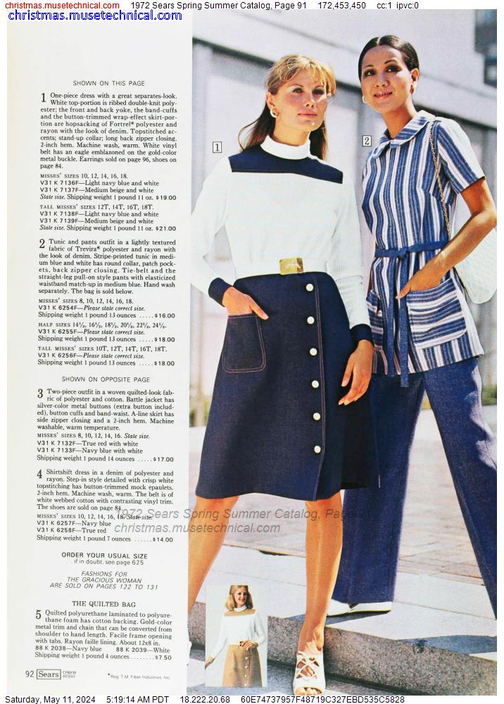 1972 Sears Spring Summer Catalog, Page 91