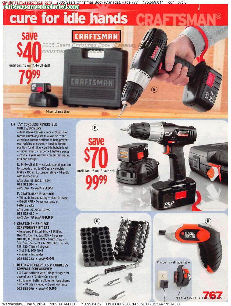2005 Sears Christmas Book (Canada), Page 777