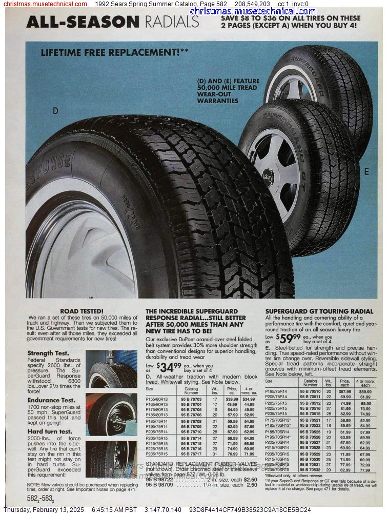 1992 Sears Spring Summer Catalog, Page 582