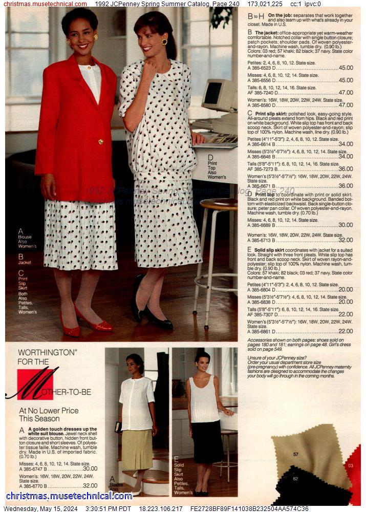1992 JCPenney Spring Summer Catalog, Page 240
