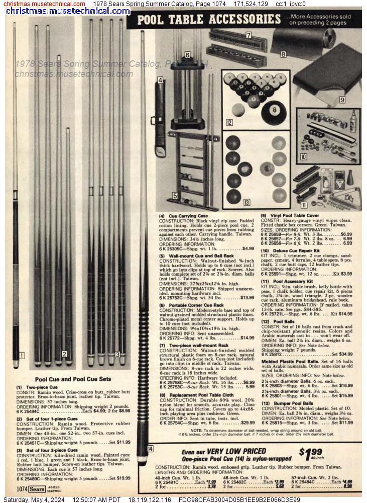 1978 Sears Spring Summer Catalog, Page 1074