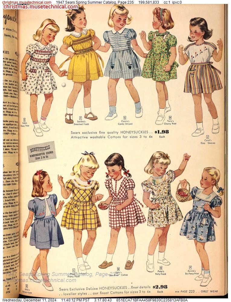 1947 Sears Spring Summer Catalog, Page 235