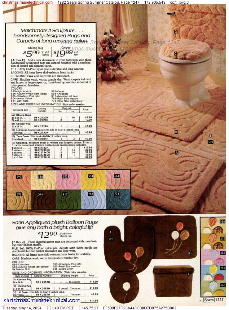 1982 Sears Spring Summer Catalog, Page 1247