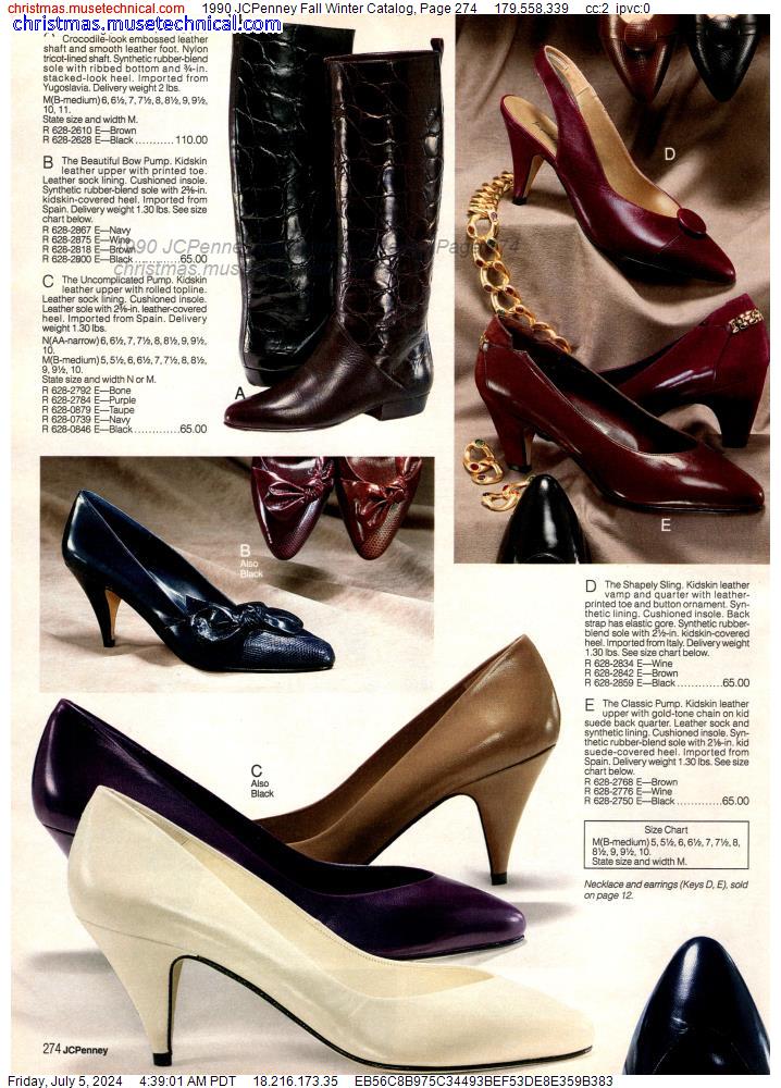 1990 JCPenney Fall Winter Catalog, Page 274