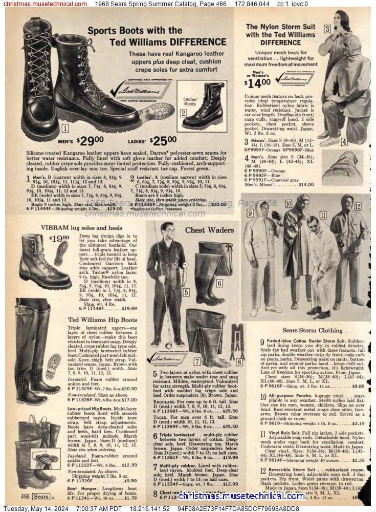1968 Sears Spring Summer Catalog, Page 466