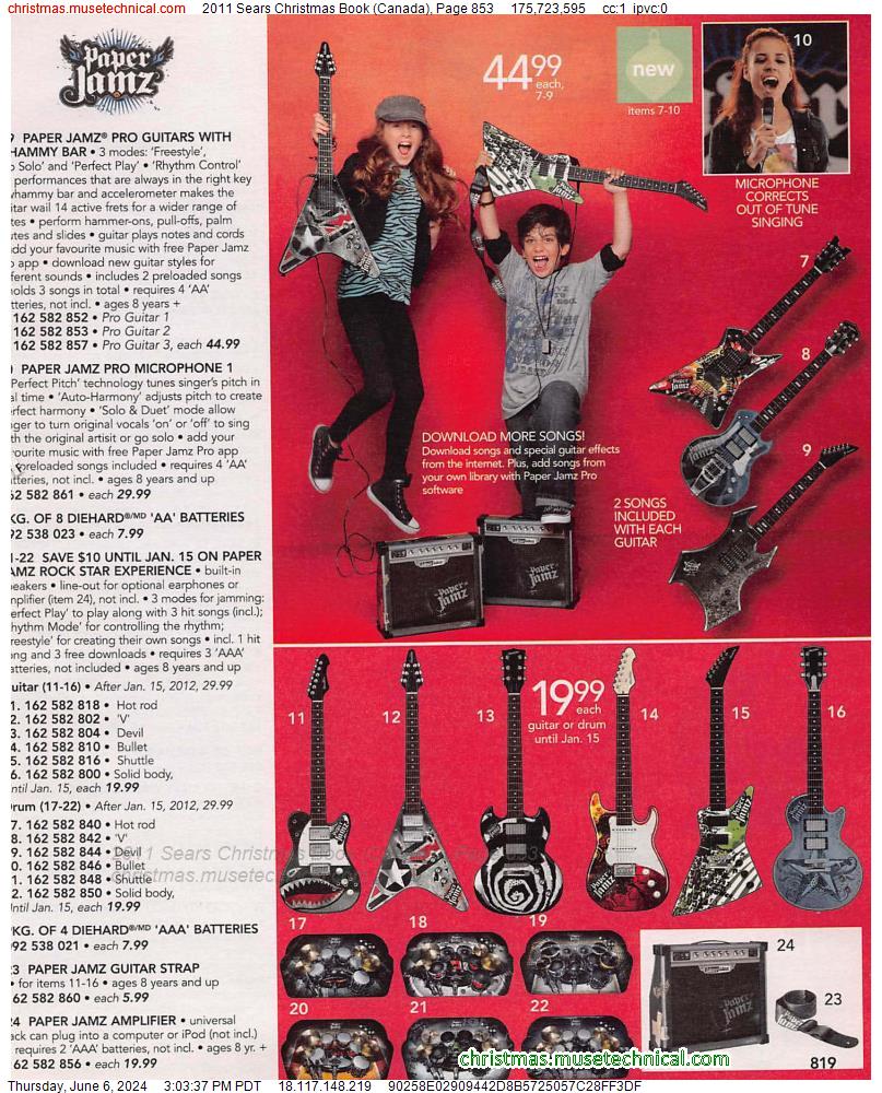 2011 Sears Christmas Book (Canada), Page 853