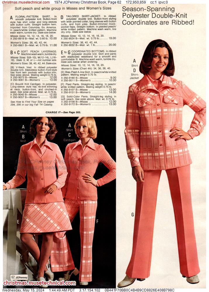 1974 JCPenney Christmas Book, Page 62