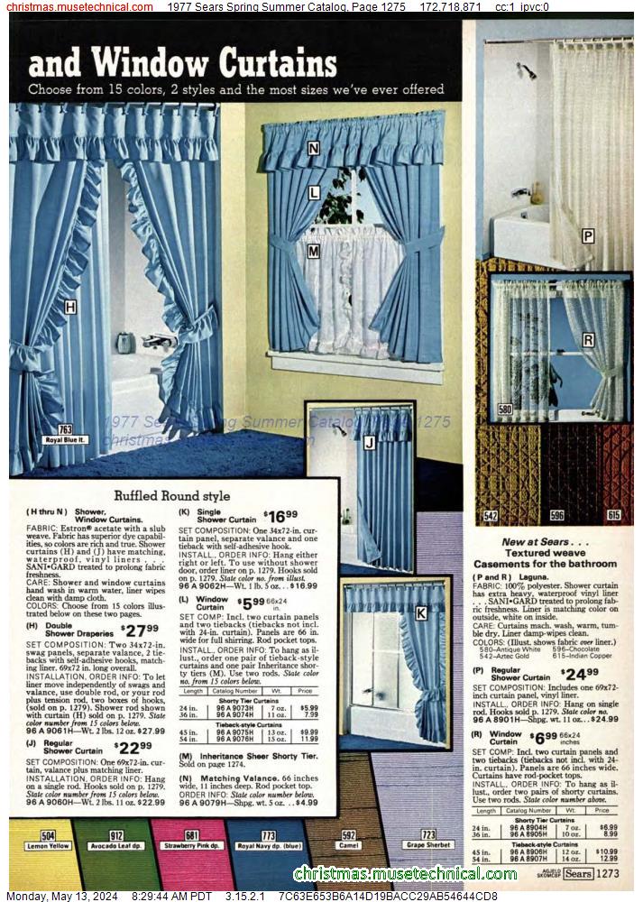 1977 Sears Spring Summer Catalog, Page 1275