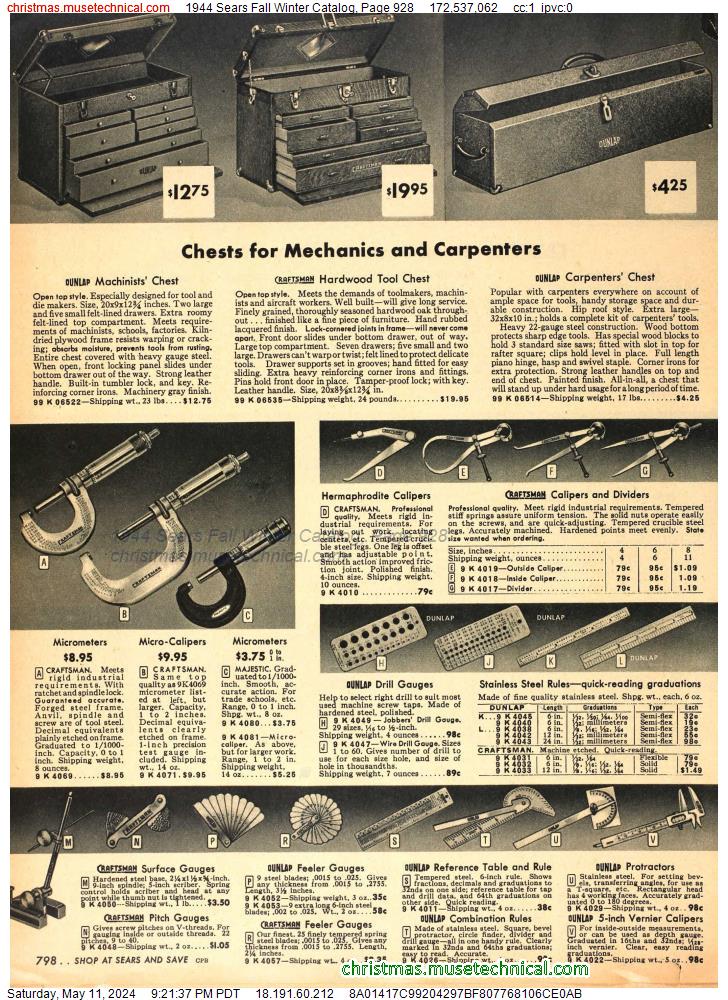 1944 Sears Fall Winter Catalog, Page 928