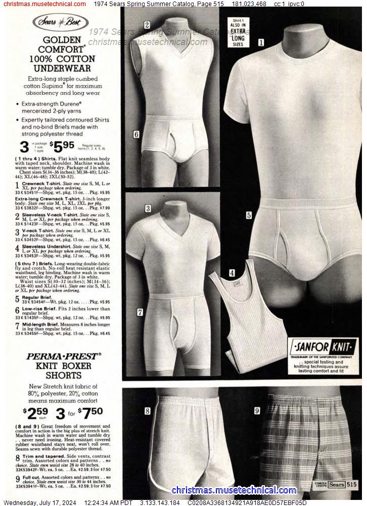 1974 Sears Spring Summer Catalog, Page 515