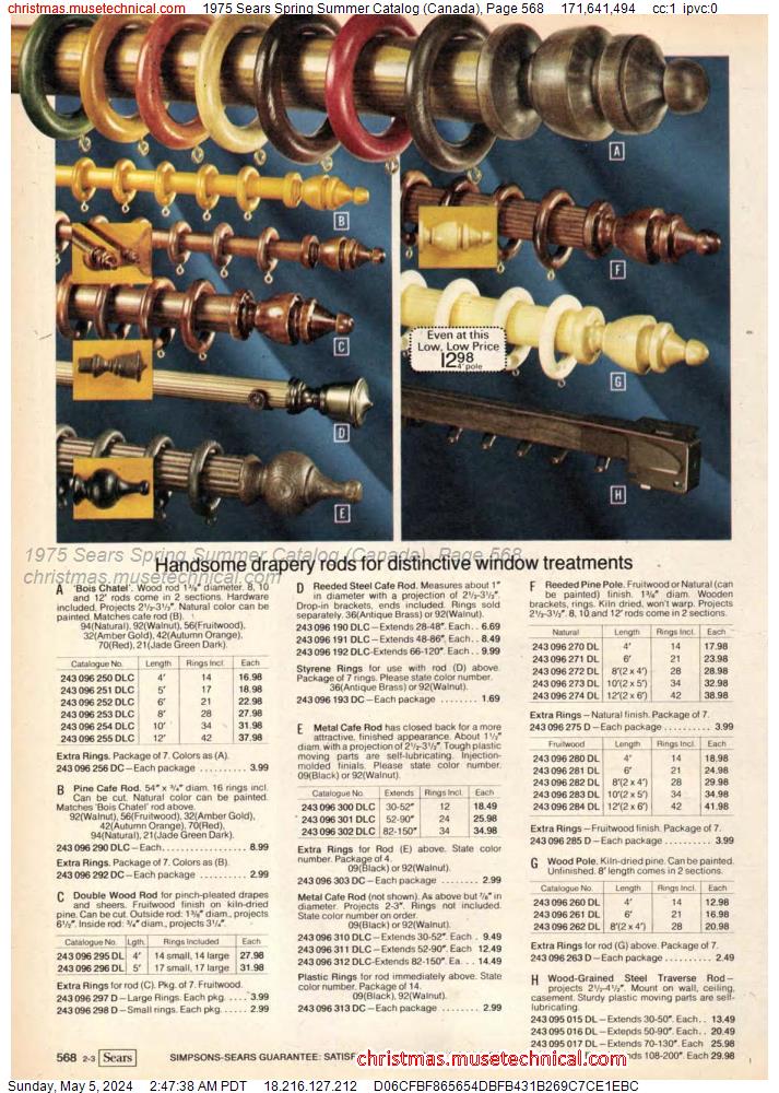 1975 Sears Spring Summer Catalog (Canada), Page 568