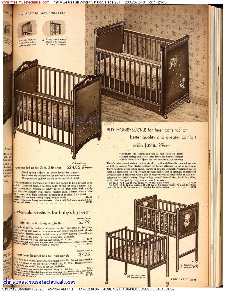 1946 Sears Fall Winter Catalog, Page 287