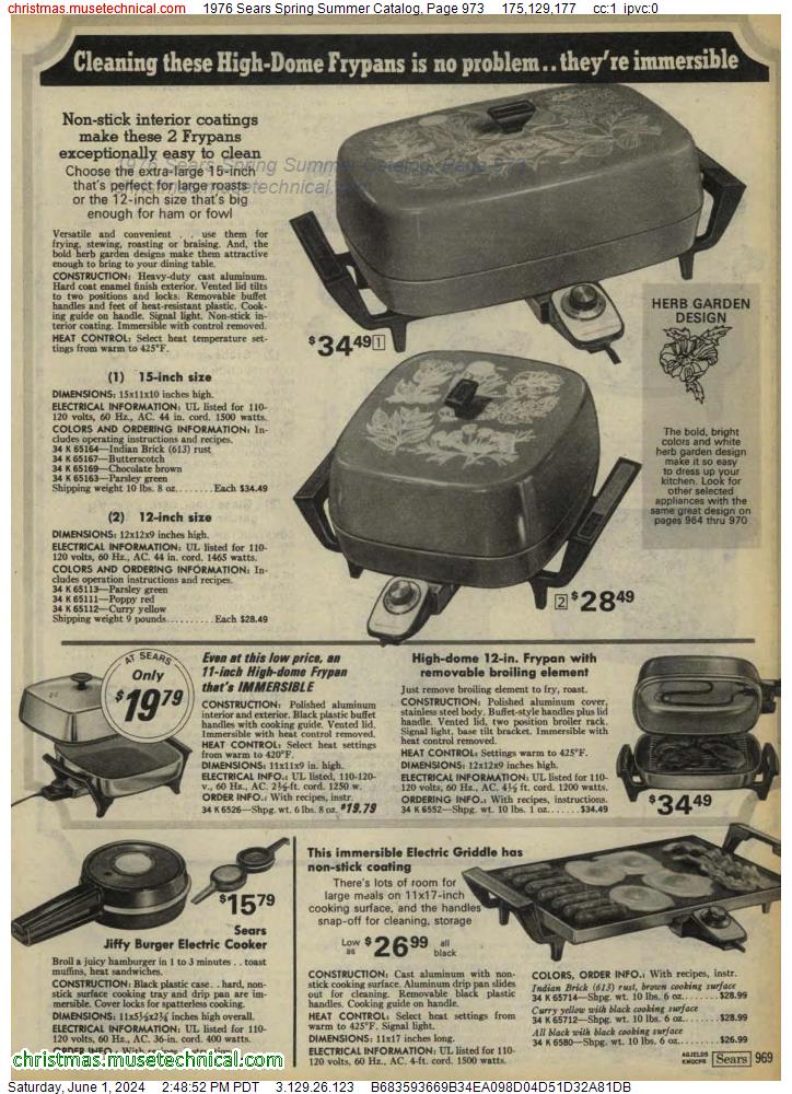 1976 Sears Spring Summer Catalog, Page 973