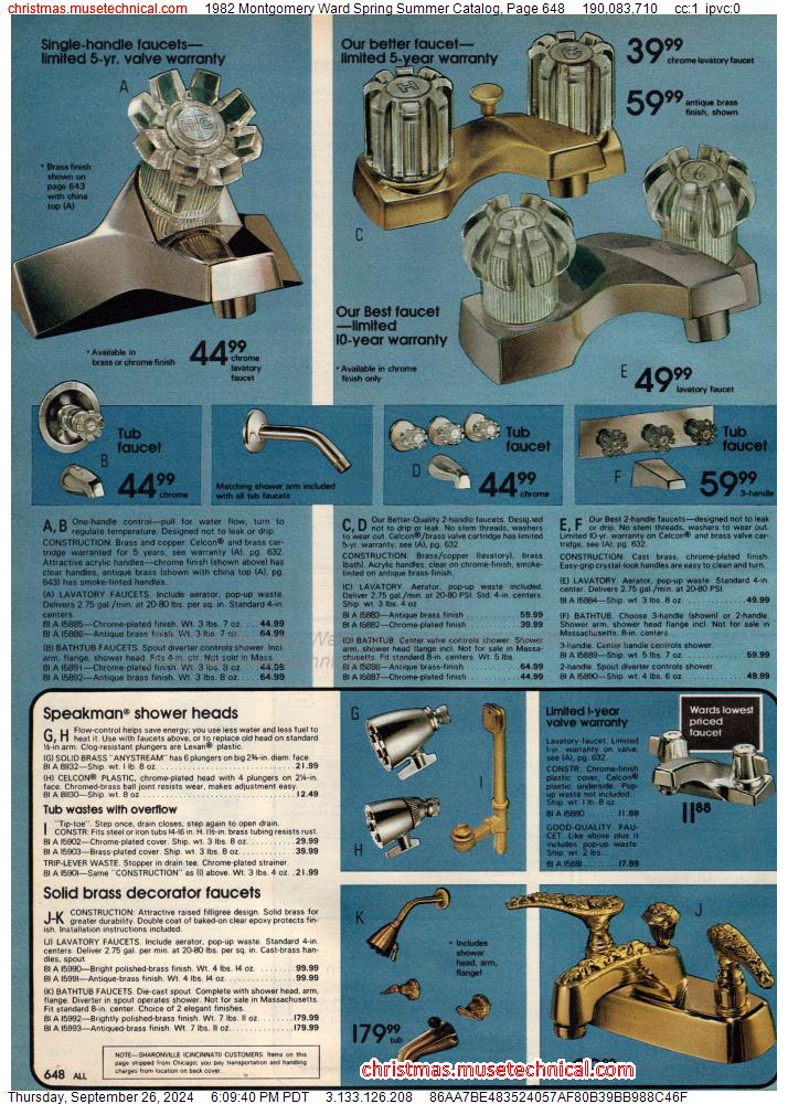 1982 Montgomery Ward Spring Summer Catalog, Page 648