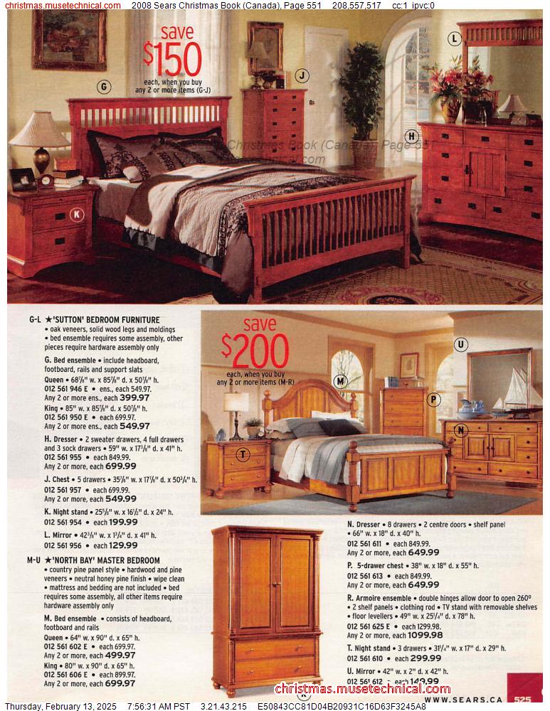 2008 Sears Christmas Book (Canada), Page 551