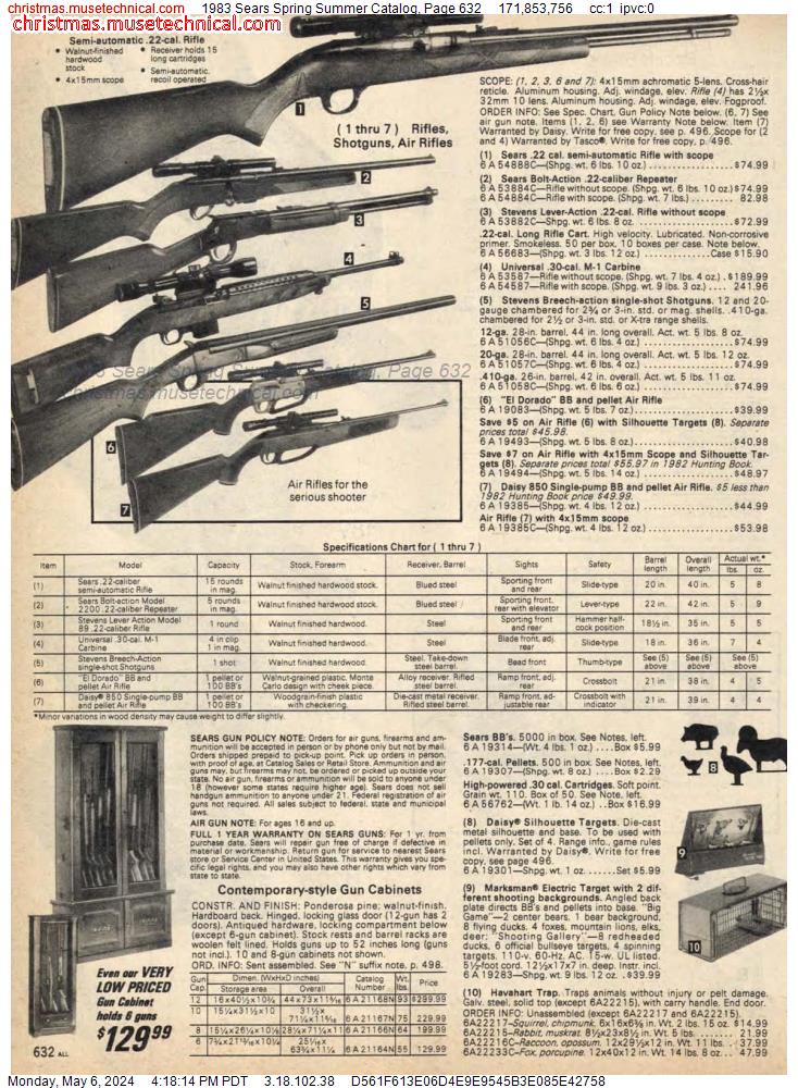 1983 Sears Spring Summer Catalog, Page 632