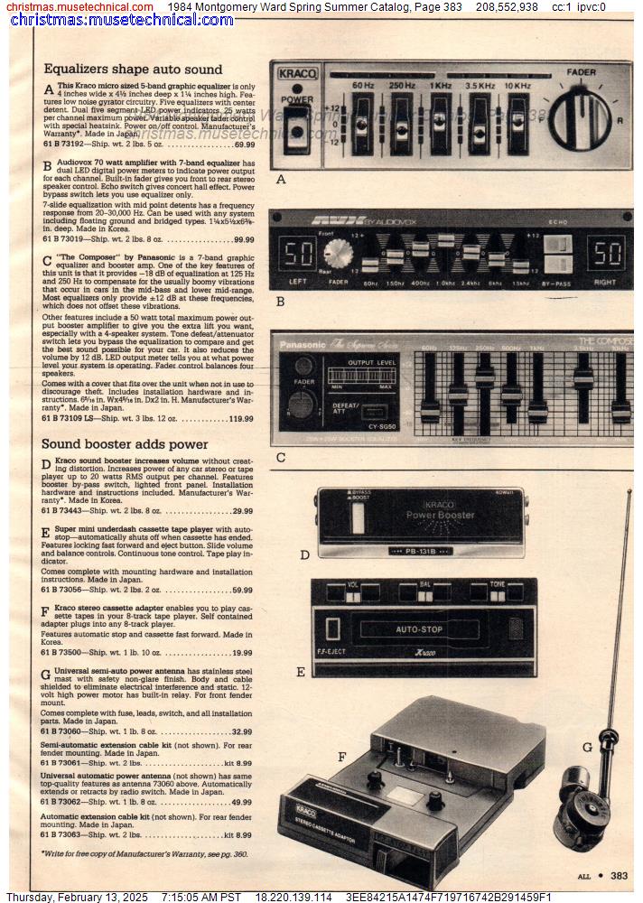 1984 Montgomery Ward Spring Summer Catalog, Page 383