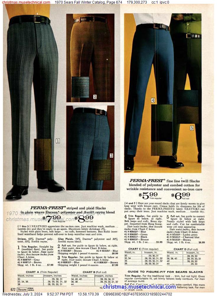 1970 Sears Fall Winter Catalog, Page 674