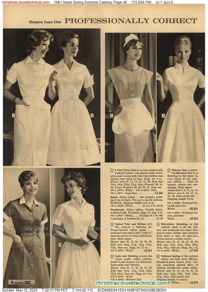 1961 Sears Spring Summer Catalog, Page 46