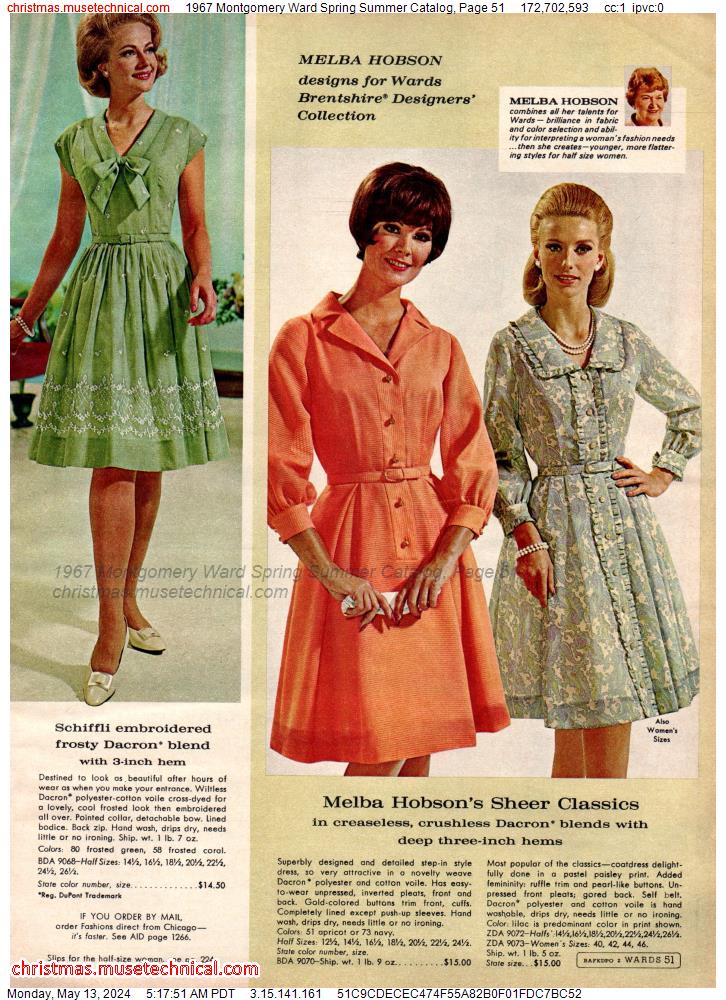 1967 Montgomery Ward Spring Summer Catalog, Page 51