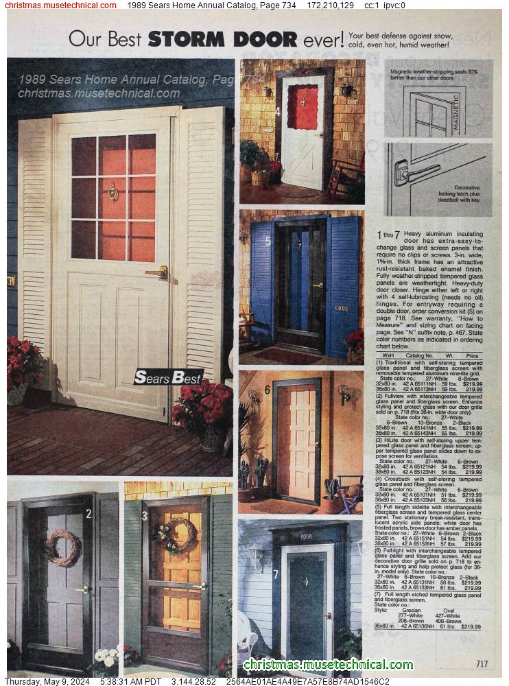 1989 Sears Home Annual Catalog, Page 734
