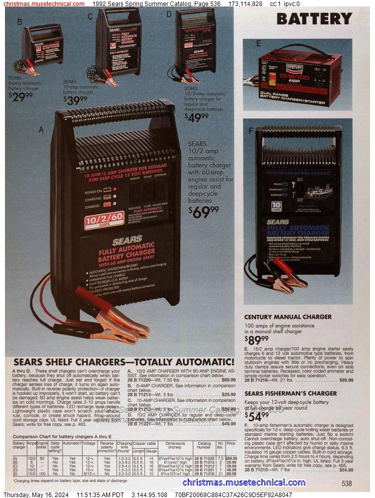 1992 Sears Spring Summer Catalog, Page 536
