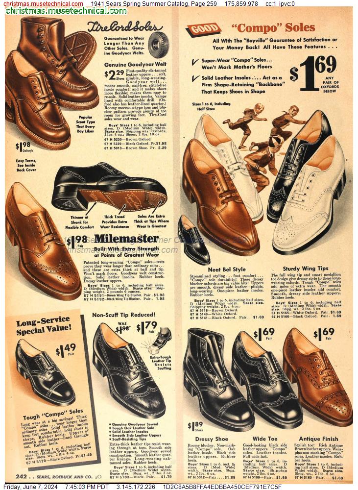 1941 Sears Spring Summer Catalog, Page 259