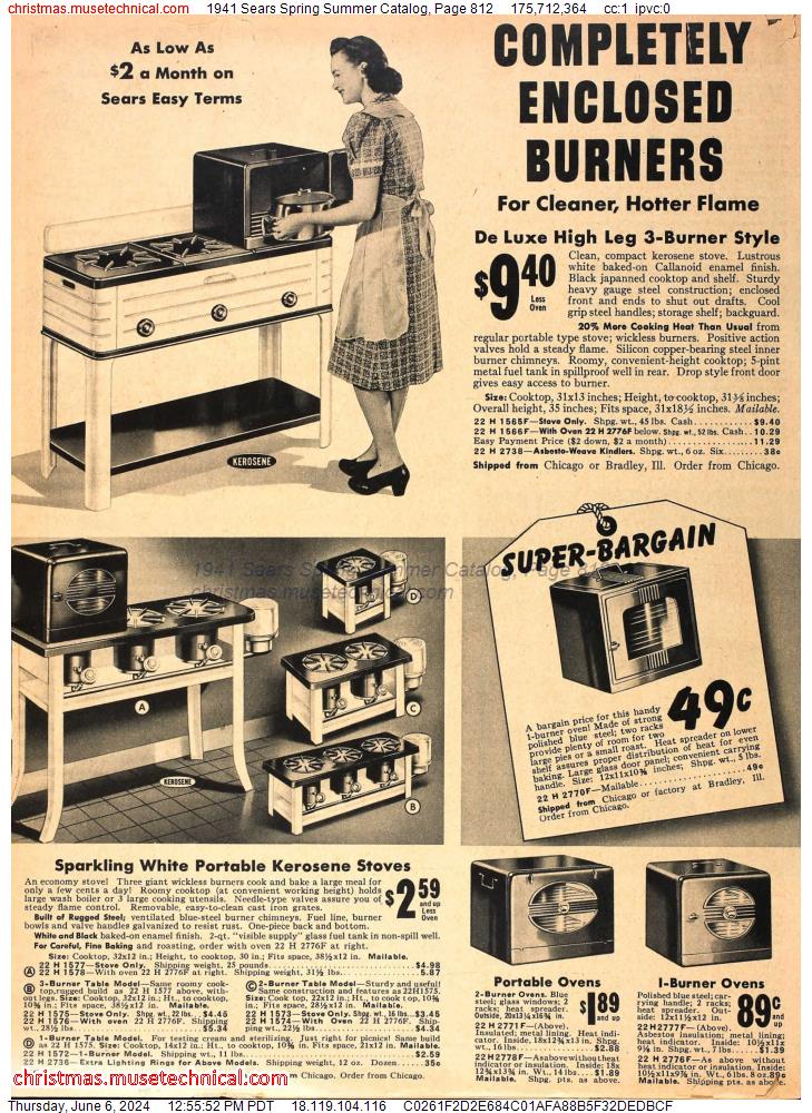 1941 Sears Spring Summer Catalog, Page 812