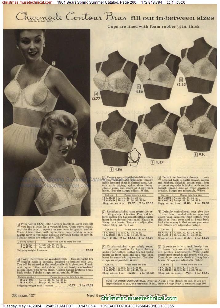 1961 Sears Spring Summer Catalog, Page 200