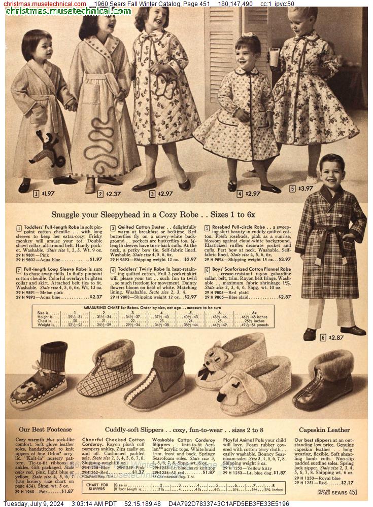 1960 Sears Fall Winter Catalog, Page 451