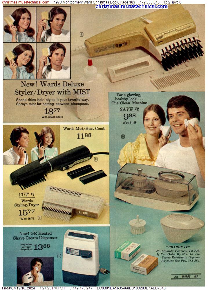 1973 Montgomery Ward Christmas Book, Page 183