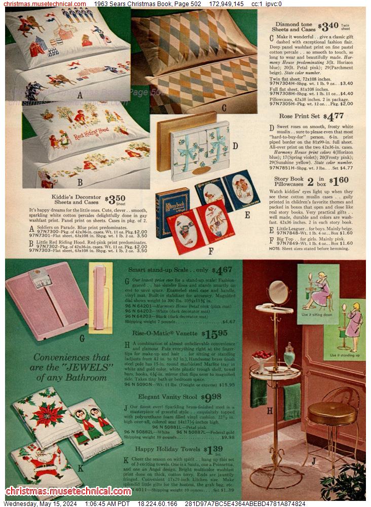 1963 Sears Christmas Book, Page 502