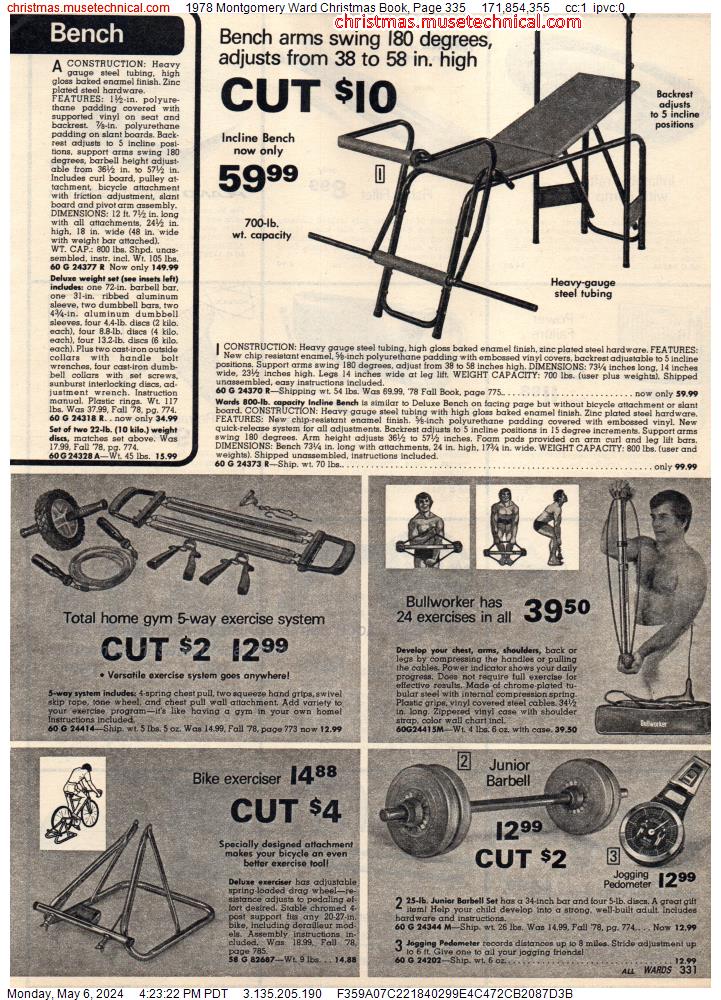 1978 Montgomery Ward Christmas Book, Page 335