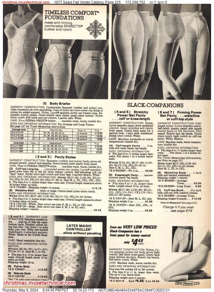 1977 Sears Fall Winter Catalog, Page 225
