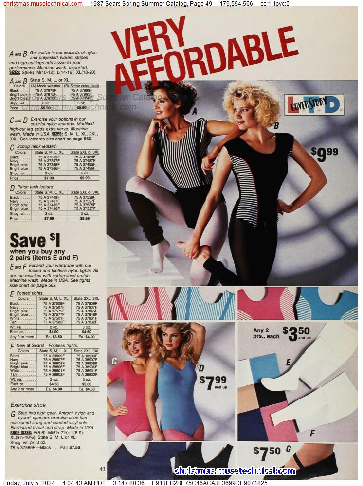 1987 Sears Spring Summer Catalog, Page 49