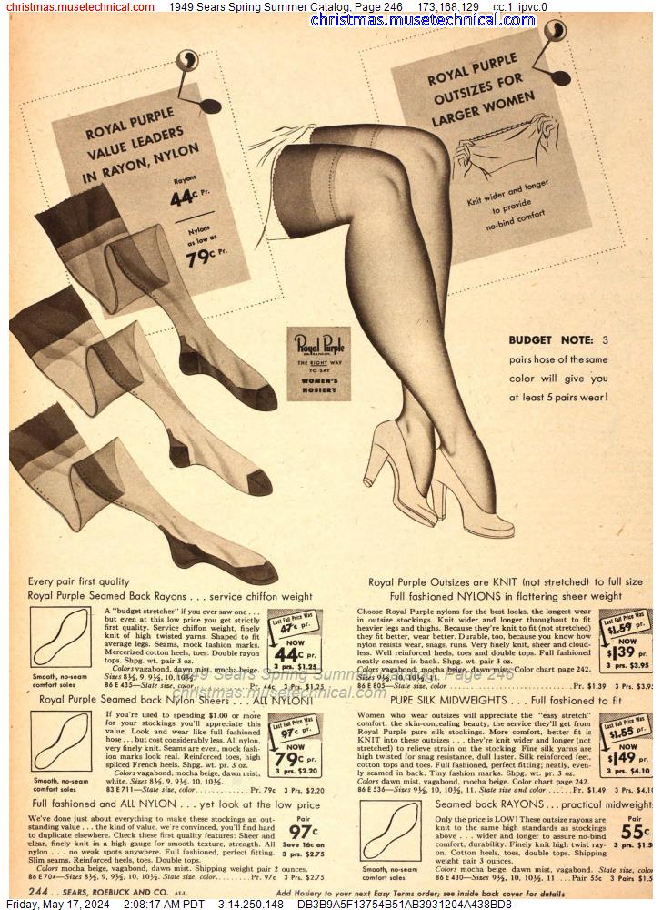 1949 Sears Spring Summer Catalog, Page 246