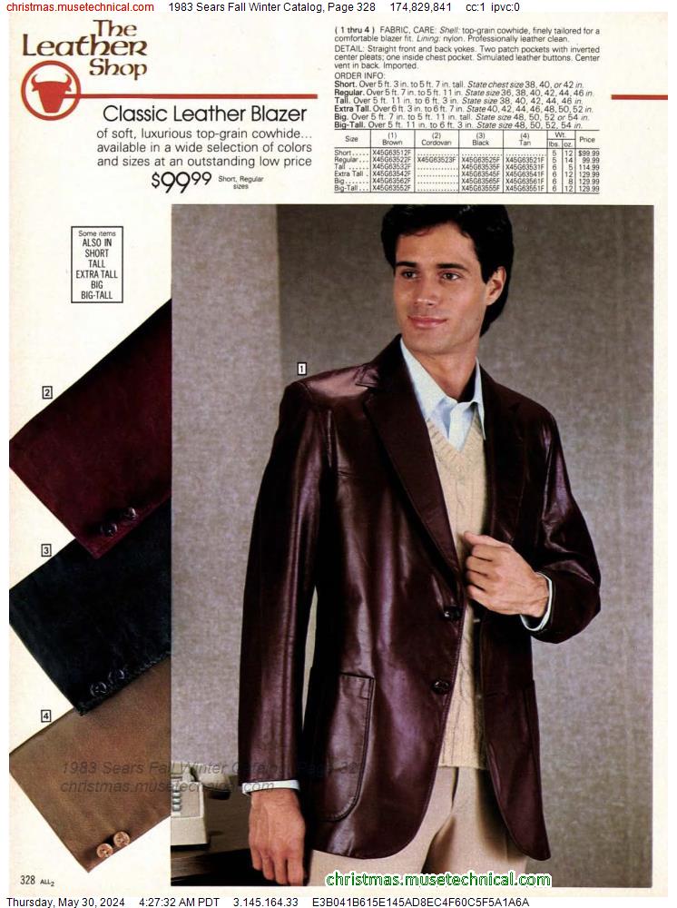 1983 Sears Fall Winter Catalog, Page 328