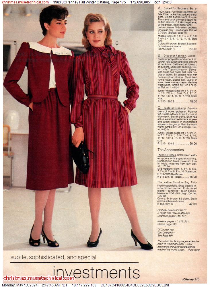 1983 JCPenney Fall Winter Catalog, Page 175