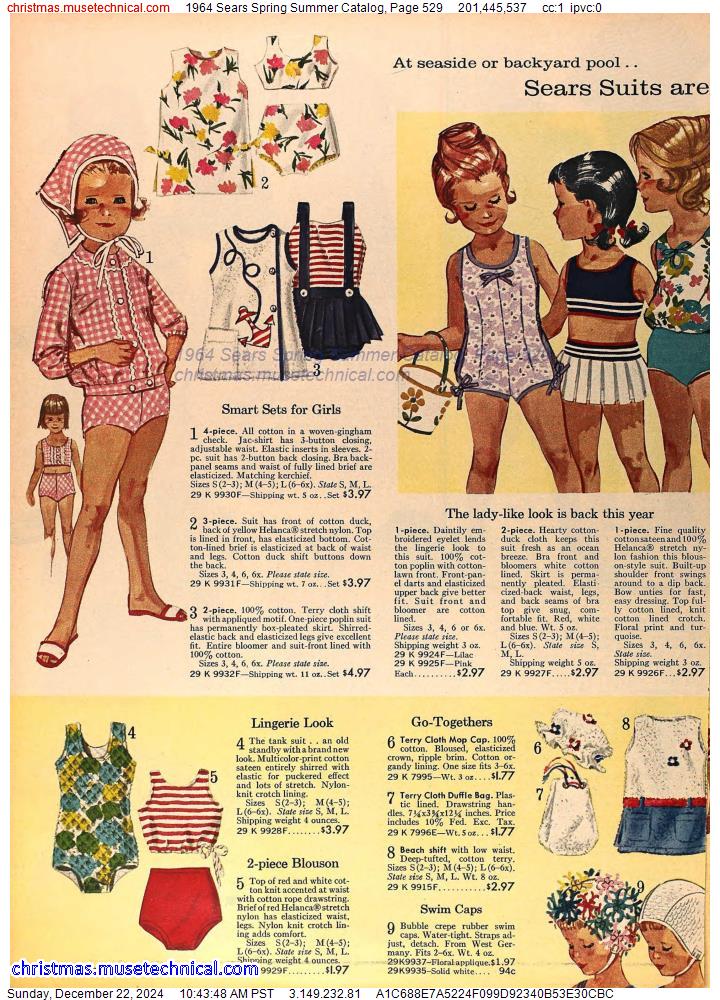 1964 Sears Spring Summer Catalog, Page 529