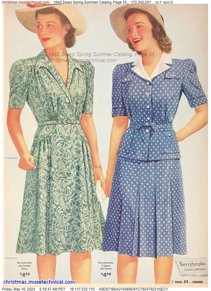 1942 Sears Spring Summer Catalog, Page 33