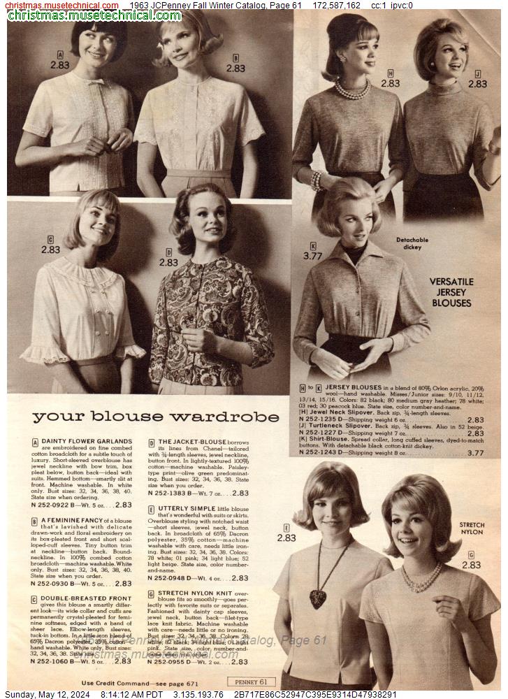 1963 JCPenney Fall Winter Catalog, Page 61