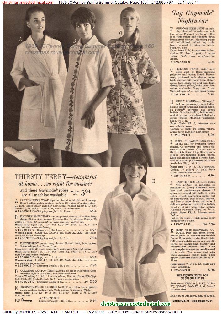 1969 JCPenney Spring Summer Catalog, Page 160