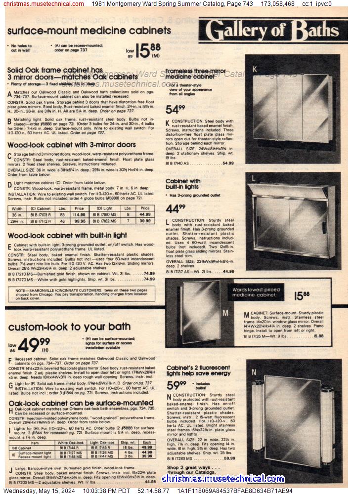 1981 Montgomery Ward Spring Summer Catalog, Page 743