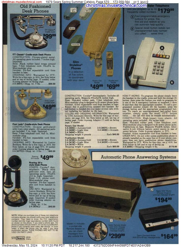 1979 Sears Spring Summer Catalog, Page 570