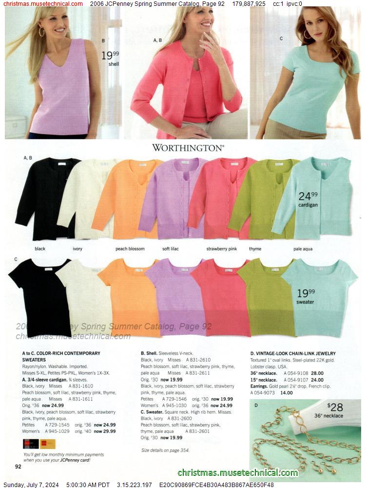 2006 JCPenney Spring Summer Catalog, Page 92