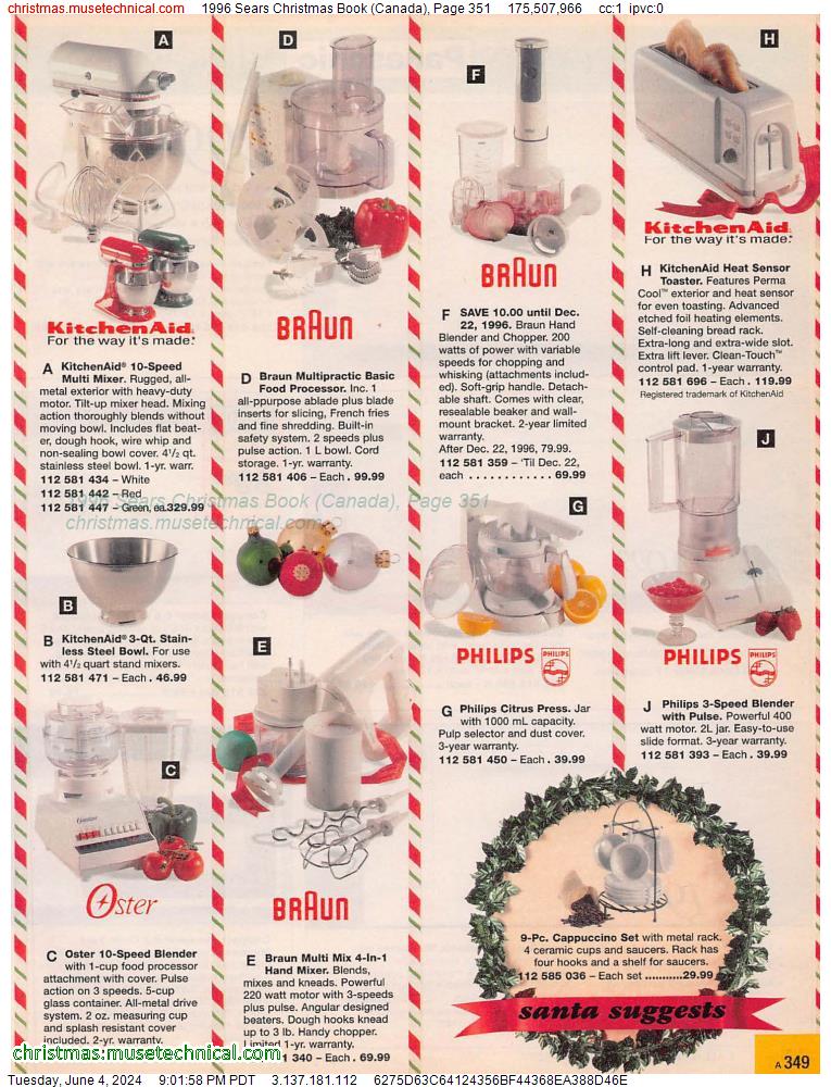 1996 Sears Christmas Book (Canada), Page 351