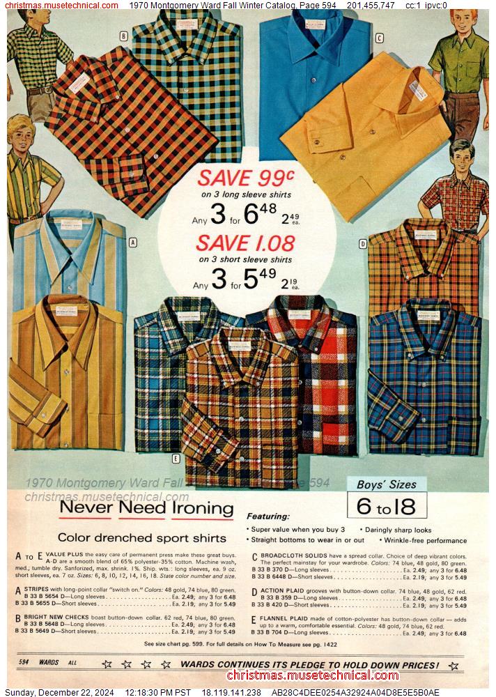 1970 Montgomery Ward Fall Winter Catalog, Page 594