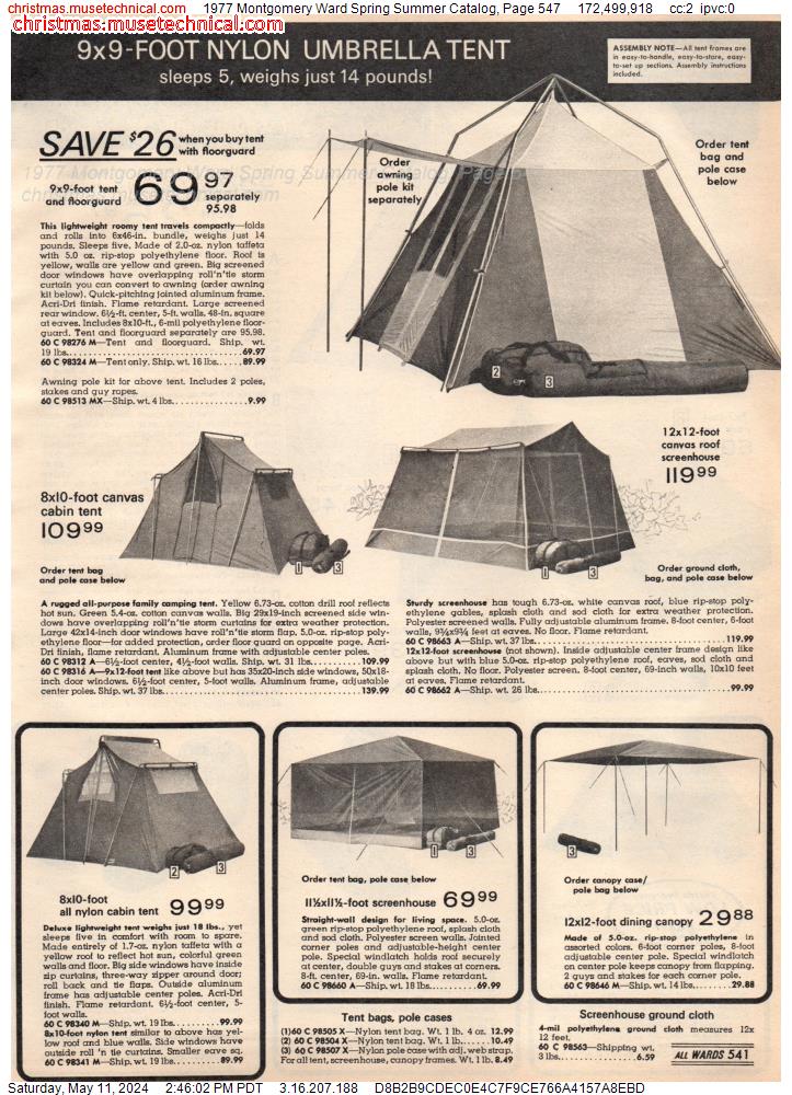 1977 Montgomery Ward Spring Summer Catalog, Page 547