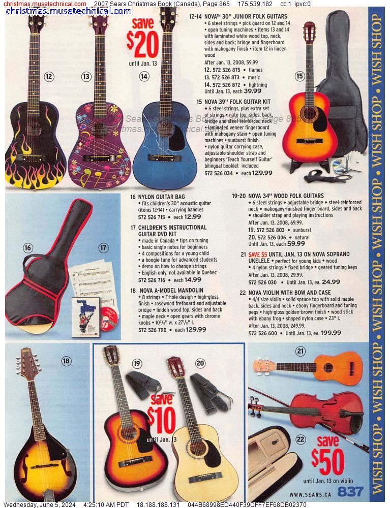 2007 Sears Christmas Book (Canada), Page 865